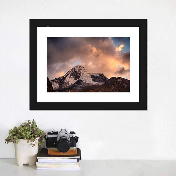 Mountain Of Santa Cruz Trek Canvas Wall Art-3 Horizontal-Gallery Wrap-25" x 16"-Tiaracle