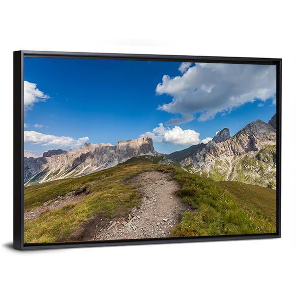 Mountain Paths Italy Canvas Wall Art-3 Horizontal-Gallery Wrap-25" x 16"-Tiaracle