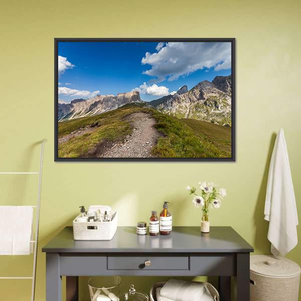 Mountain Paths Italy Canvas Wall Art-3 Horizontal-Gallery Wrap-25" x 16"-Tiaracle