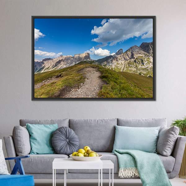 Mountain Paths Italy Canvas Wall Art-3 Horizontal-Gallery Wrap-25" x 16"-Tiaracle
