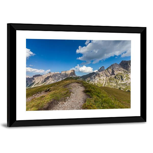Mountain Paths Italy Canvas Wall Art-3 Horizontal-Gallery Wrap-25" x 16"-Tiaracle