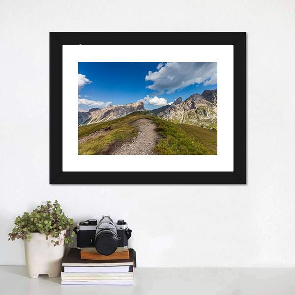 Mountain Paths Italy Canvas Wall Art-3 Horizontal-Gallery Wrap-25" x 16"-Tiaracle