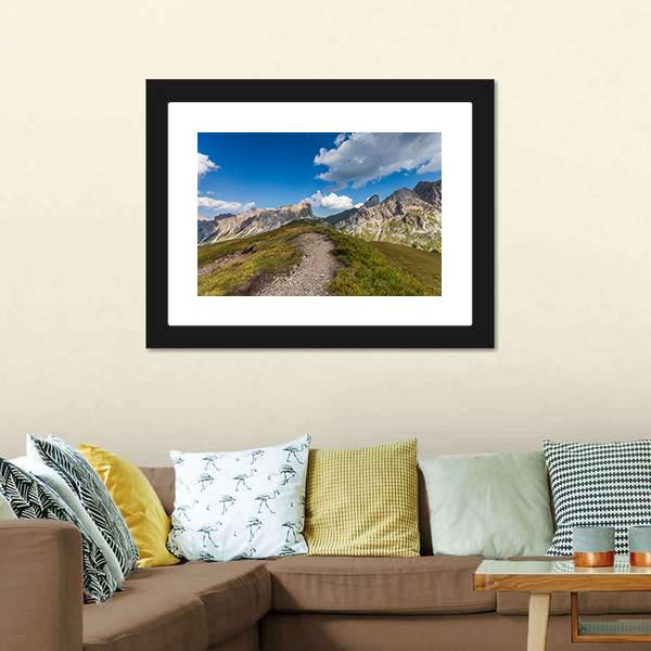 Mountain Paths Italy Canvas Wall Art-3 Horizontal-Gallery Wrap-25" x 16"-Tiaracle