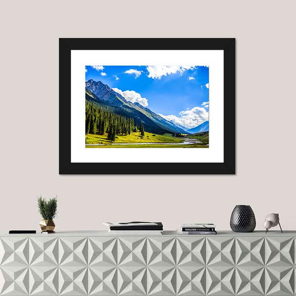 Mountain Summit Landscape Canvas Wall Art-3 Horizontal-Gallery Wrap-25" x 16"-Tiaracle