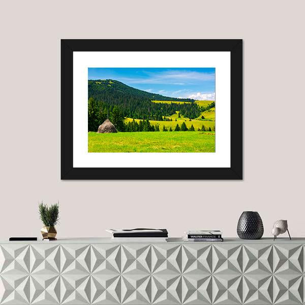 Mountainous Rural Area Canvas Wall Art-3 Horizontal-Gallery Wrap-25" x 16"-Tiaracle