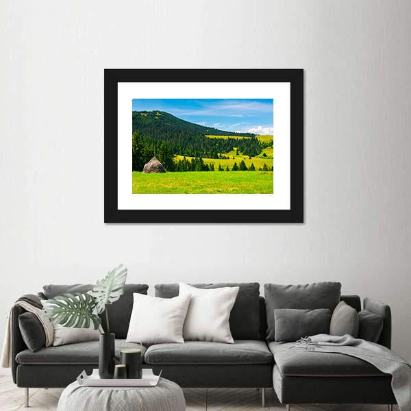 Mountainous Rural Area Canvas Wall Art-3 Horizontal-Gallery Wrap-25" x 16"-Tiaracle