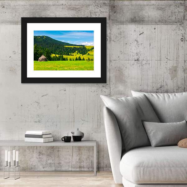 Mountainous Rural Area Canvas Wall Art-3 Horizontal-Gallery Wrap-25" x 16"-Tiaracle