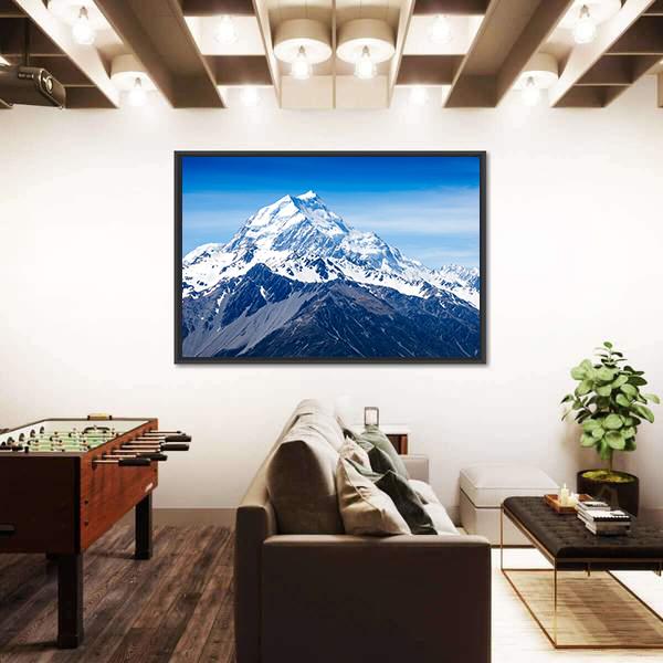 Mountains Peak New Zealand Canvas Wall Art-3 Horizontal-Gallery Wrap-25" x 16"-Tiaracle