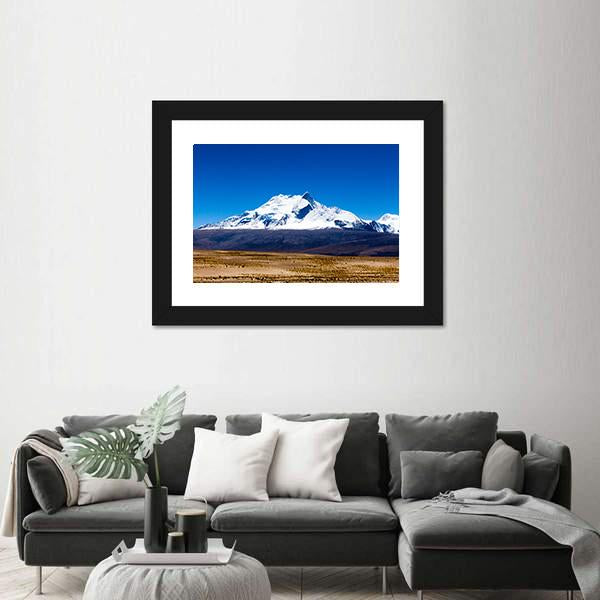 Mt Shishapangma China Canvas Wall Art-1 Piece-Framed Print-30" x 20"-Tiaracle