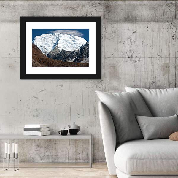 Mt Shishapangma From Langtang Valley Canvas Wall Art-3 Horizontal-Gallery Wrap-25" x 16"-Tiaracle