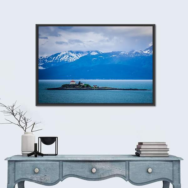 Mud Bay In Alaska Canvas Wall Art-3 Horizontal-Gallery Wrap-25" x 16"-Tiaracle