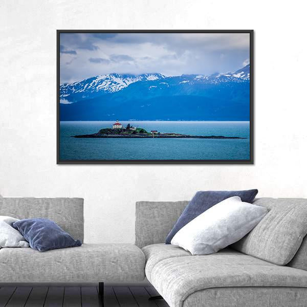 Mud Bay In Alaska Canvas Wall Art-3 Horizontal-Gallery Wrap-25" x 16"-Tiaracle