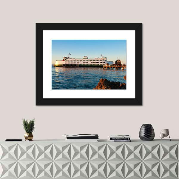 Mukilteo To Bainbridge Washington State Canvas Wall Art-3 Horizontal-Gallery Wrap-25" x 16"-Tiaracle
