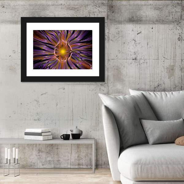 Multicolored Fractal Pattern Canvas Wall Art-5 Horizontal-Gallery Wrap-22" x 12"-Tiaracle