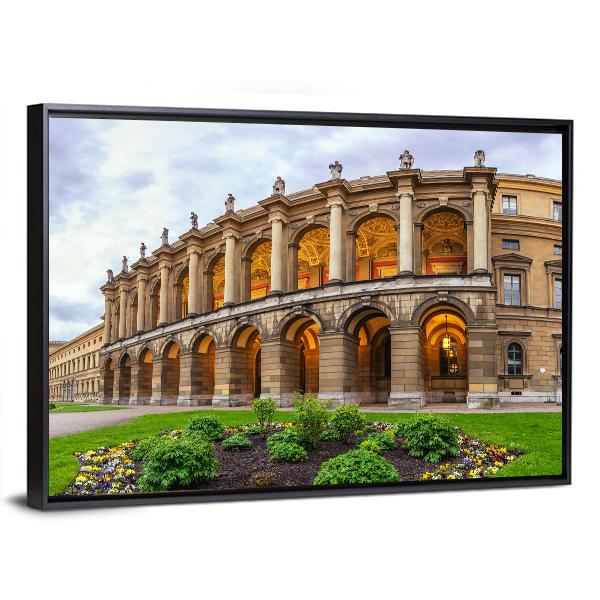 Munich City Skyline Canvas Wall Art-1 Piece-Floating Frame-24" x 16"-Tiaracle