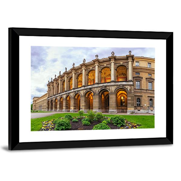 Munich City Skyline Canvas Wall Art-1 Piece-Framed Print-20" x 16"-Tiaracle