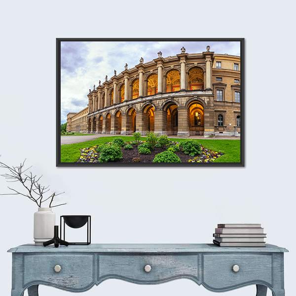 Munich City Skyline Canvas Wall Art-3 Horizontal-Gallery Wrap-25" x 16"-Tiaracle