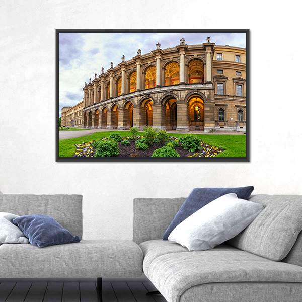 Munich City Skyline Canvas Wall Art-3 Horizontal-Gallery Wrap-25" x 16"-Tiaracle