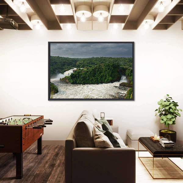 Murchison Falls In Nilo River Uganda Canvas Wall Art-5 Horizontal-Gallery Wrap-22" x 12"-Tiaracle