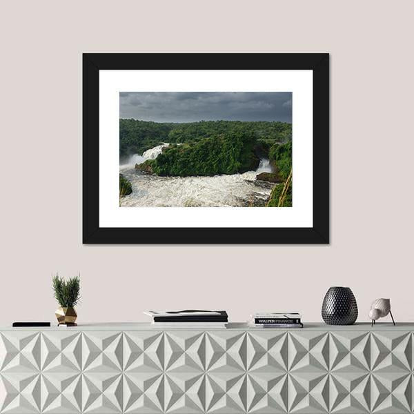Murchison Falls In Nilo River Uganda Canvas Wall Art-5 Horizontal-Gallery Wrap-22" x 12"-Tiaracle