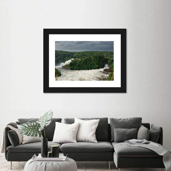 Murchison Falls In Nilo River Uganda Canvas Wall Art-5 Horizontal-Gallery Wrap-22" x 12"-Tiaracle