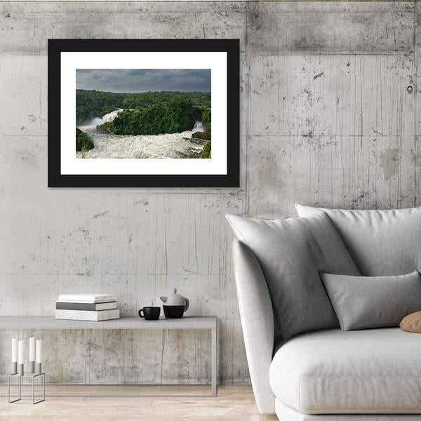 Murchison Falls In Nilo River Uganda Canvas Wall Art-5 Horizontal-Gallery Wrap-22" x 12"-Tiaracle