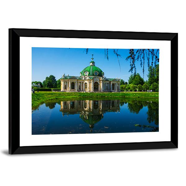 Museum Kuskovo Russia Canvas Wall Art-1 Piece-Framed Print-20" x 16"-Tiaracle