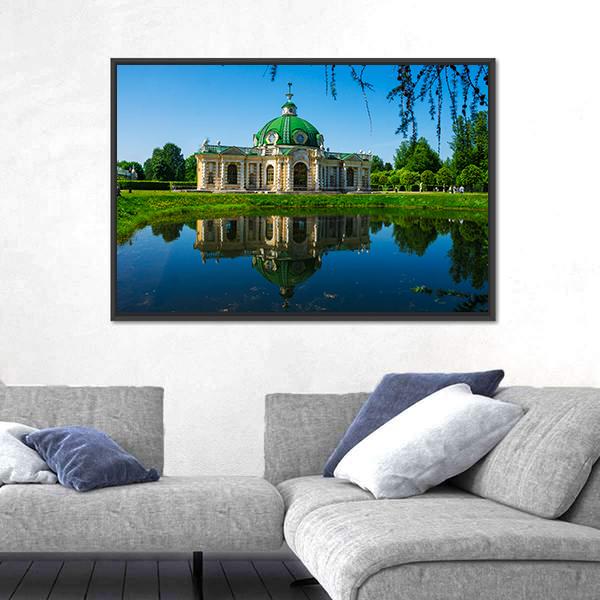Museum Kuskovo Russia Canvas Wall Art-3 Horizontal-Gallery Wrap-25" x 16"-Tiaracle