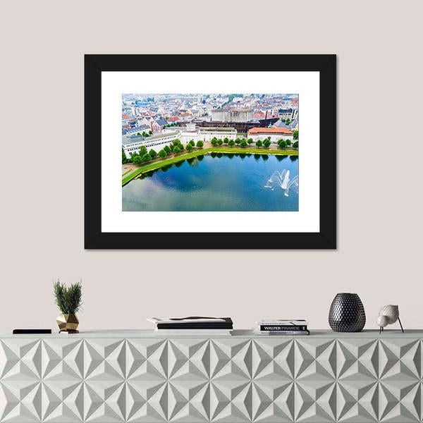 Museum Of Bergen Norway Canvas Wall Art-3 Horizontal-Gallery Wrap-25" x 16"-Tiaracle