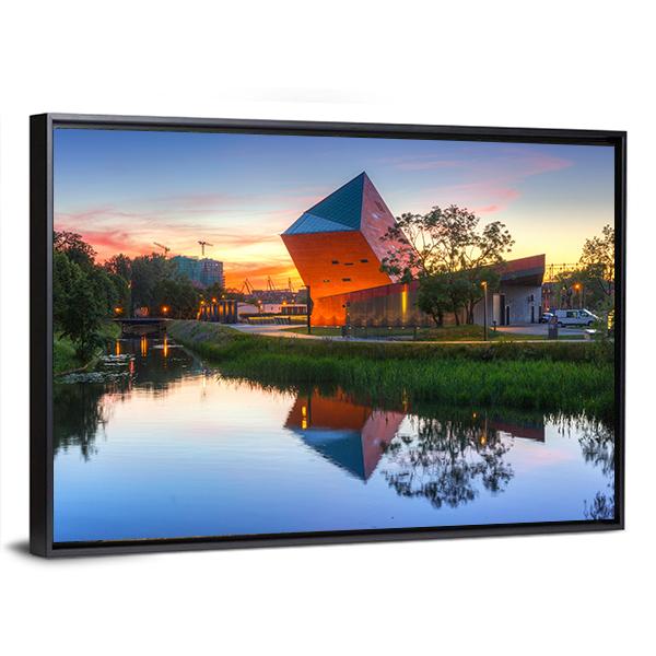 Museum Of Second World War Canvas Wall Art-1 Piece-Floating Frame-24" x 16"-Tiaracle