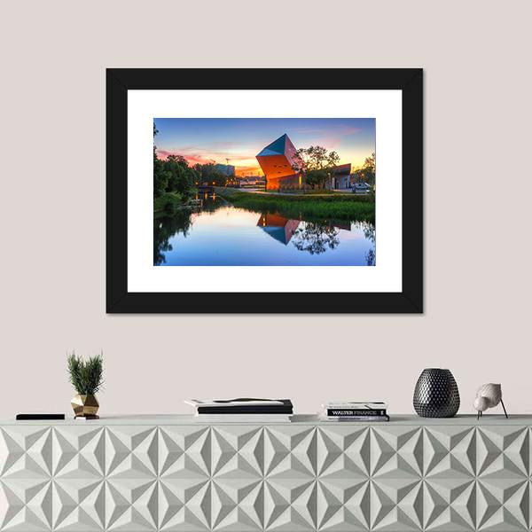 Museum Of Second World War Canvas Wall Art-3 Horizontal-Gallery Wrap-25" x 16"-Tiaracle