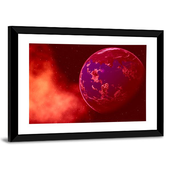 Mustafar Planet Canvas Wall Art-1 Piece-Framed Print-20" x 16"-Tiaracle