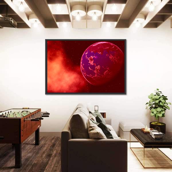 Mustafar Planet Canvas Wall Art-3 Horizontal-Gallery Wrap-25" x 16"-Tiaracle