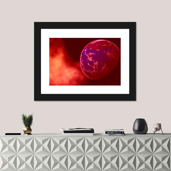 Mustafar Planet Canvas Wall Art-3 Horizontal-Gallery Wrap-25" x 16"-Tiaracle