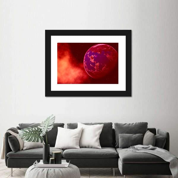 Mustafar Planet Canvas Wall Art-3 Horizontal-Gallery Wrap-25" x 16"-Tiaracle