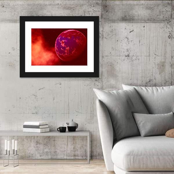 Mustafar Planet Canvas Wall Art-3 Horizontal-Gallery Wrap-25" x 16"-Tiaracle