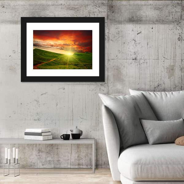 Mystery Mountain Meadow Canvas Wall Art-5 Horizontal-Gallery Wrap-22" x 12"-Tiaracle