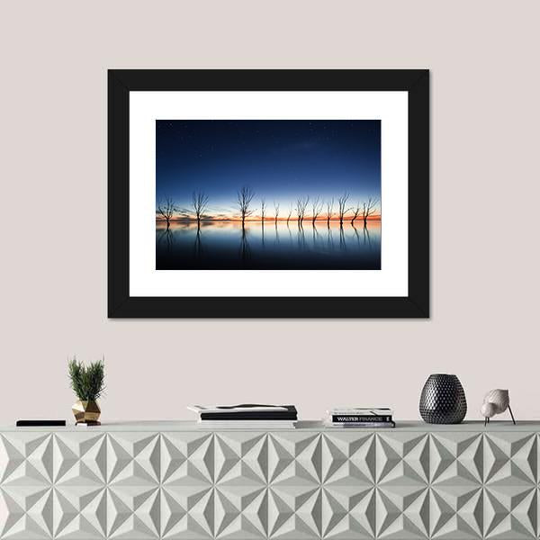 Mystic Lake Canvas Wall Art-3 Horizontal-Gallery Wrap-25" x 16"-Tiaracle