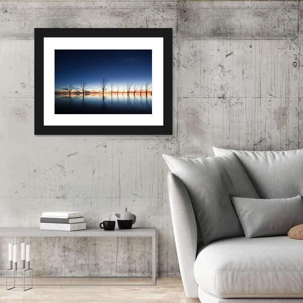 Mystic Lake Canvas Wall Art-3 Horizontal-Gallery Wrap-25" x 16"-Tiaracle