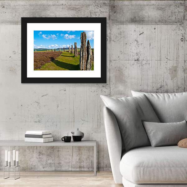Mystic Ring Of Brodgar Canvas Wall Art-3 Horizontal-Gallery Wrap-25" x 16"-Tiaracle