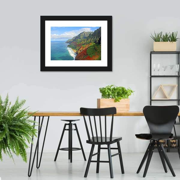 Na Pali Coast Canvas Wall Art-3 Horizontal-Gallery Wrap-25&quot; x 16&quot;-Tiaracle