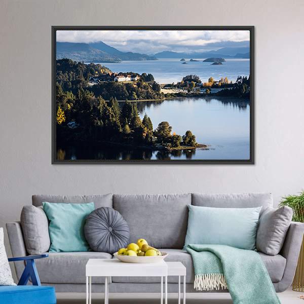Nahuel Huapi Lake Canvas Wall Art-3 Horizontal-Gallery Wrap-25" x 16"-Tiaracle