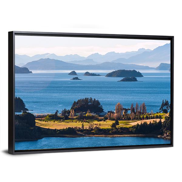 Nahuel Huapi Lake In Patagonia Canvas Wall Art-3 Horizontal-Gallery Wrap-25" x 16"-Tiaracle