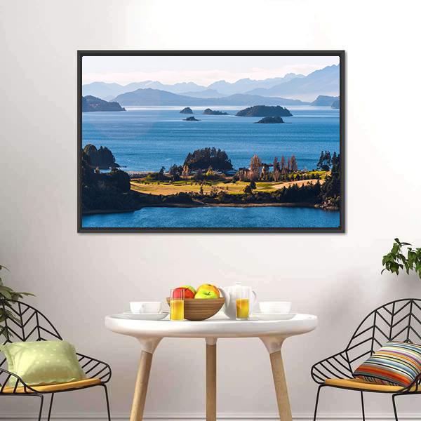 Nahuel Huapi Lake In Patagonia Canvas Wall Art-3 Horizontal-Gallery Wrap-25" x 16"-Tiaracle