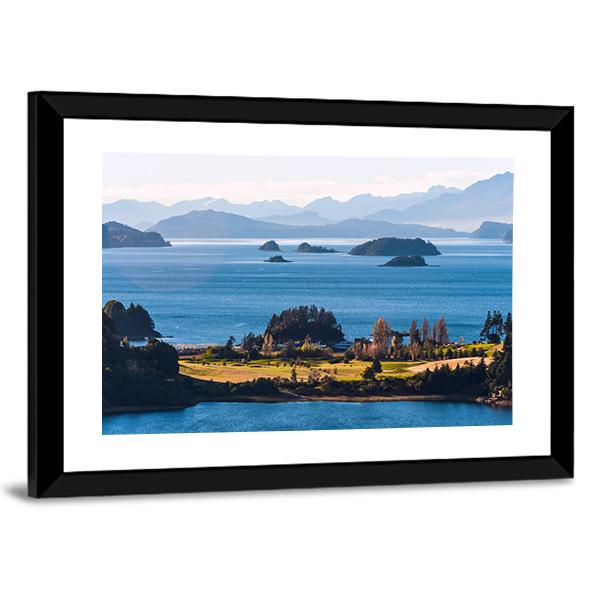 Nahuel Huapi Lake In Patagonia Canvas Wall Art-3 Horizontal-Gallery Wrap-25" x 16"-Tiaracle