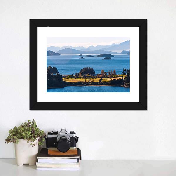 Nahuel Huapi Lake In Patagonia Canvas Wall Art-3 Horizontal-Gallery Wrap-25" x 16"-Tiaracle