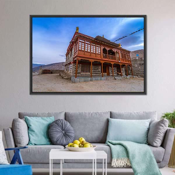 Nako Monastery Canvas Wall Art-3 Horizontal-Gallery Wrap-25" x 16"-Tiaracle