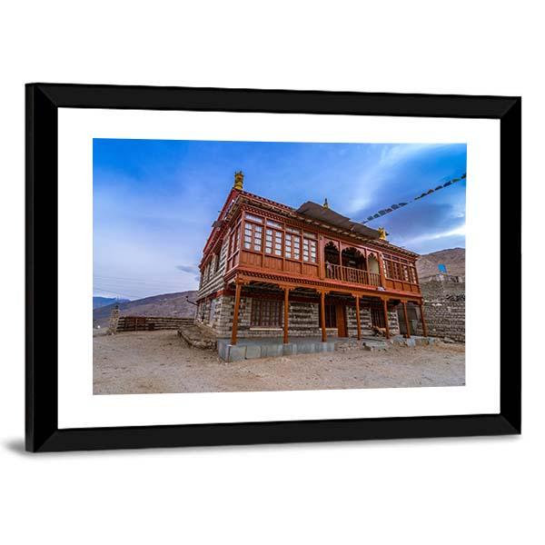 Nako Monastery Canvas Wall Art-3 Horizontal-Gallery Wrap-25" x 16"-Tiaracle