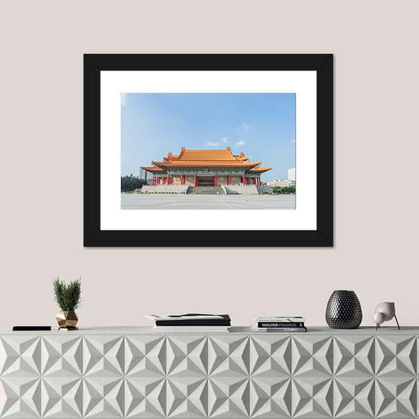 National Music Hall Of Taiwan Canvas Wall Art-1 Piece-Framed Print-20" x 16"-Tiaracle
