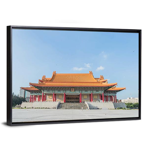 National Music Hall Of Taiwan Canvas Wall Art-3 Horizontal-Gallery Wrap-25" x 16"-Tiaracle